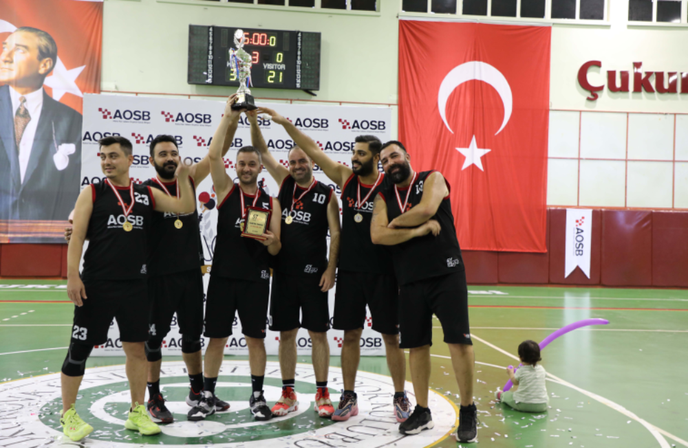 BASKETBOL TURNUVASININ ŞAMPİYONU AOSB BÖLGE MÜDÜRLÜĞÜ OLDU