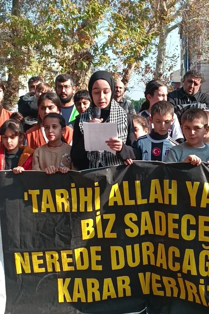 SAVAŞLARDA ŞEHİT EDİLEN ÇOCUKLARIN ÇIĞLIĞI ADANA’DAN DUYULDU