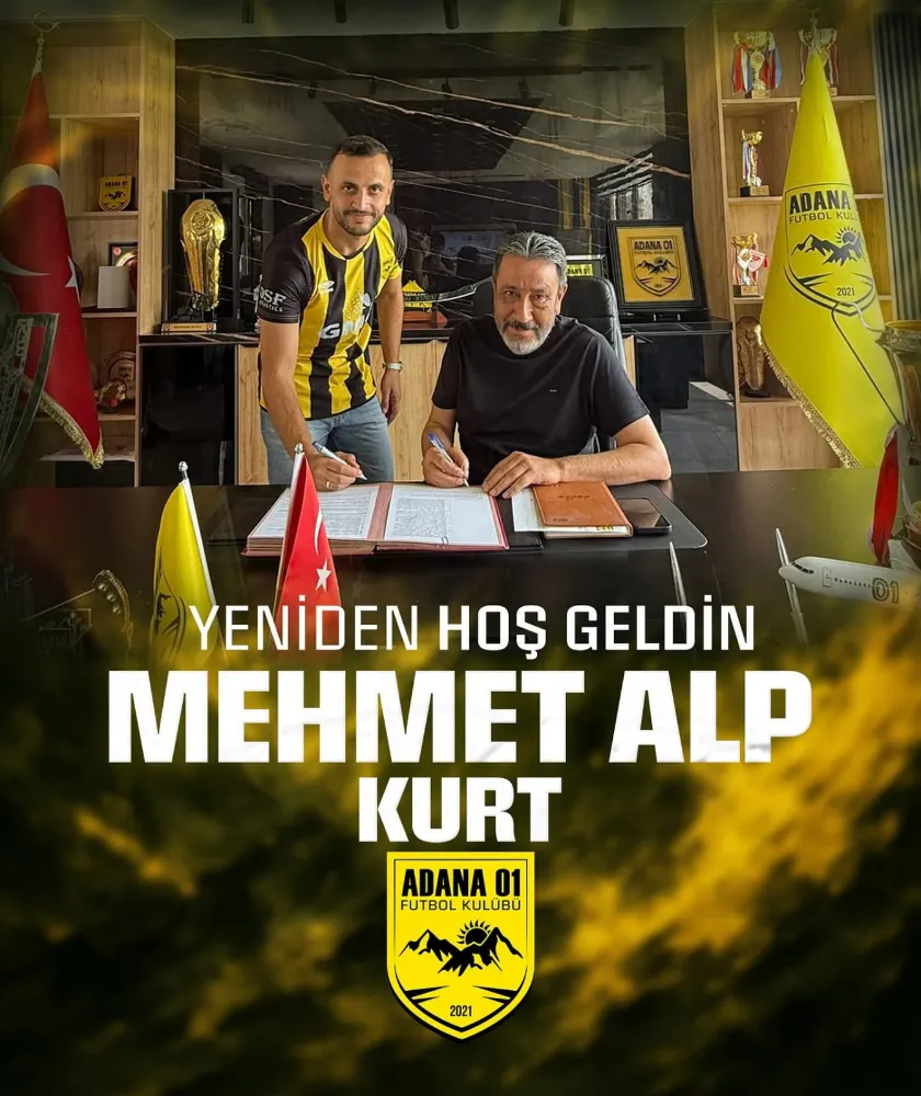 Bulut Yeşil İnşaat Adana 01 Futbol Kulübü Mehmet Alp Kurt ile yeniden anlaştı