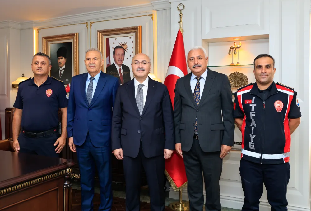 İTFAİYE HAFTASI ETKİNLİKLERİ KAPSAMINDA VALİ KÖŞGER’E ZİYARET